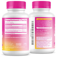 Magnesium Glycinate L-Theanine Lemon Balm Bottles, Front and Back