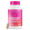Pink Stork Menopause Support bottle.