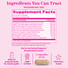 Pink Stork Menopause Support supplement facts panel.