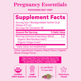 Pink Stork Morning Sickness Tea - Ginger Peach supplement facts panel.