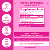 Pink Stork Morning Sickness Tea, Ginger Peach Flavor Supplement Facts.