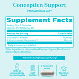 Pink Stork 3.6:1 Ratio Myo-Inositol + D-Chiro-Inositol supplement facts panel.