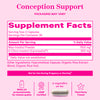 Pink Stork 3.6:1 Ratio Myo-inositol + D-Chiro-Inositol supplement facts panel.