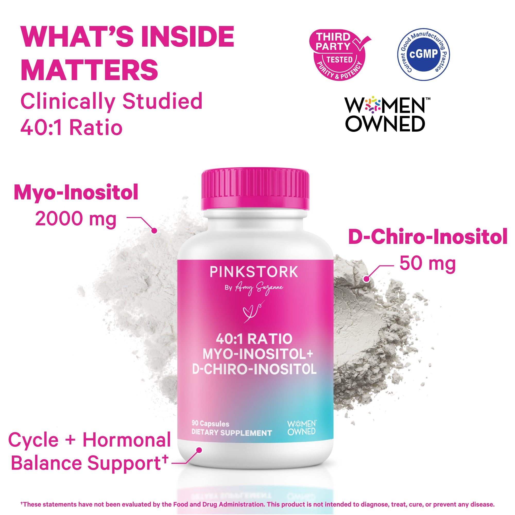 40:1 Ratio Myo-Inositol + D-Chiro-Inositol