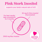 Pink Stork Inositol. Supports your body's natural ratio of 40:1.