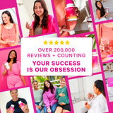 A collage of happy Pink Stork customers. Over 200,000 reviews and counting.