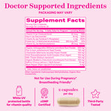 Pink Stork Postpartum Mood Support Supplement Facts.