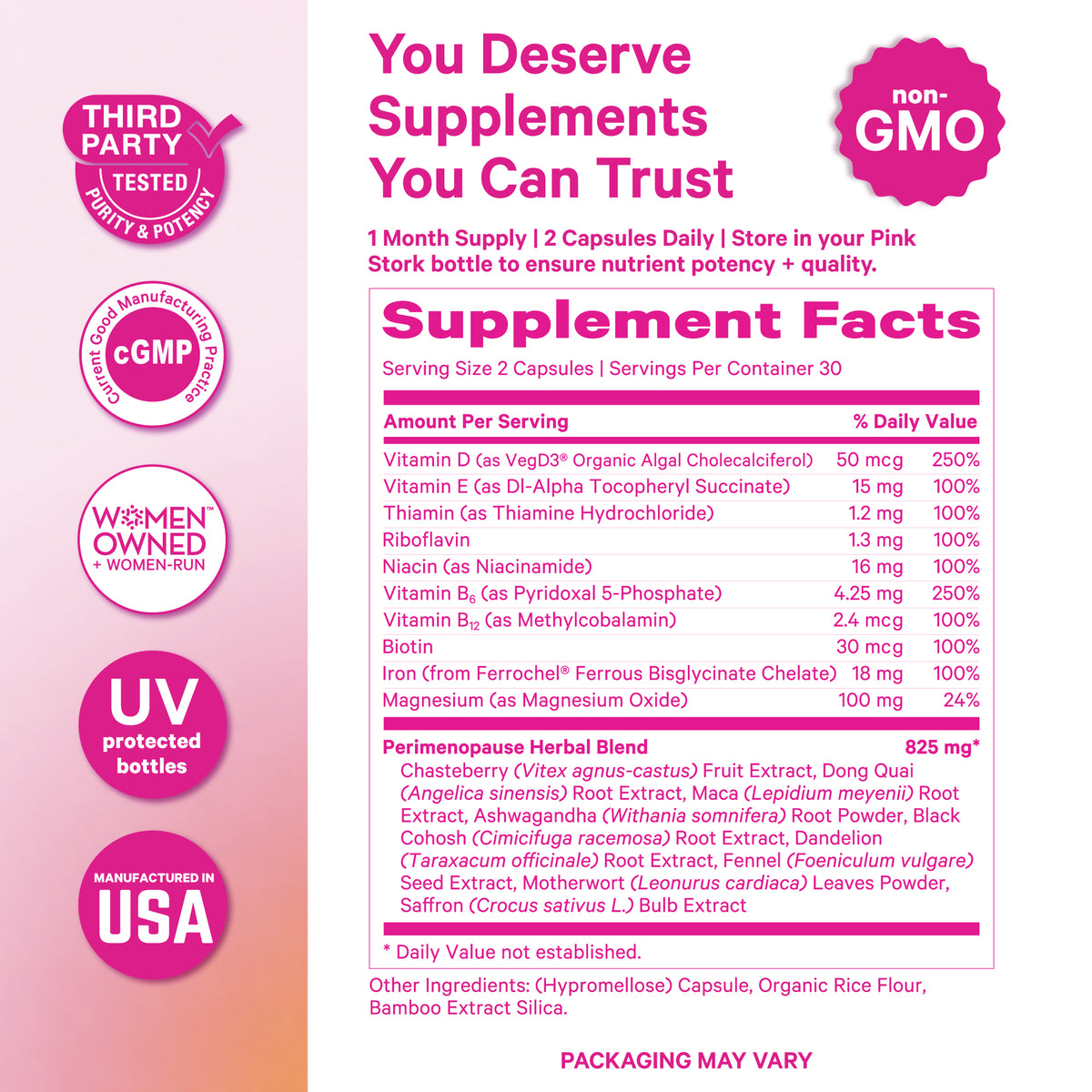 Perimenopause Multivitamin