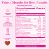 Pink Stork Postpartum Hair Loss Gummies supplement facts panel.