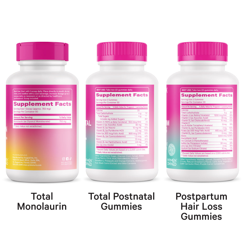 postpartum regimen supplement facts