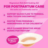 Magnesium-Rich Bath Soaking Aid for Postpartum Care.