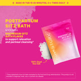 A package of Postpartum Stiz Bath with a closeup of 100% Dead Sea Salt. 