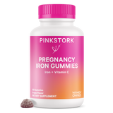 Pink Stork Pregnancy Iron Gummies.