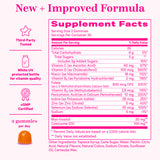 Pink Stork Premium Fertility Gummies supplement facts panel.