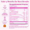 Pink Stork Premium Fertility Gummies supplement facts panel.