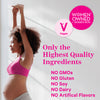 A pregnant woman stretching and at ease. Only the highest quality ingredients.