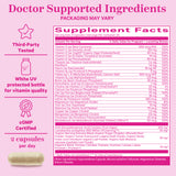 Pink Stork Premium Prenatal supplement facts panel.