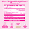 Pink Stork Prenatal Iron supplement facts panel.