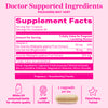 Pink Stork Prenatal Iron supplement facts panel.