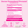 Pink Stork Prenatal Probiotic Supplement Facts.