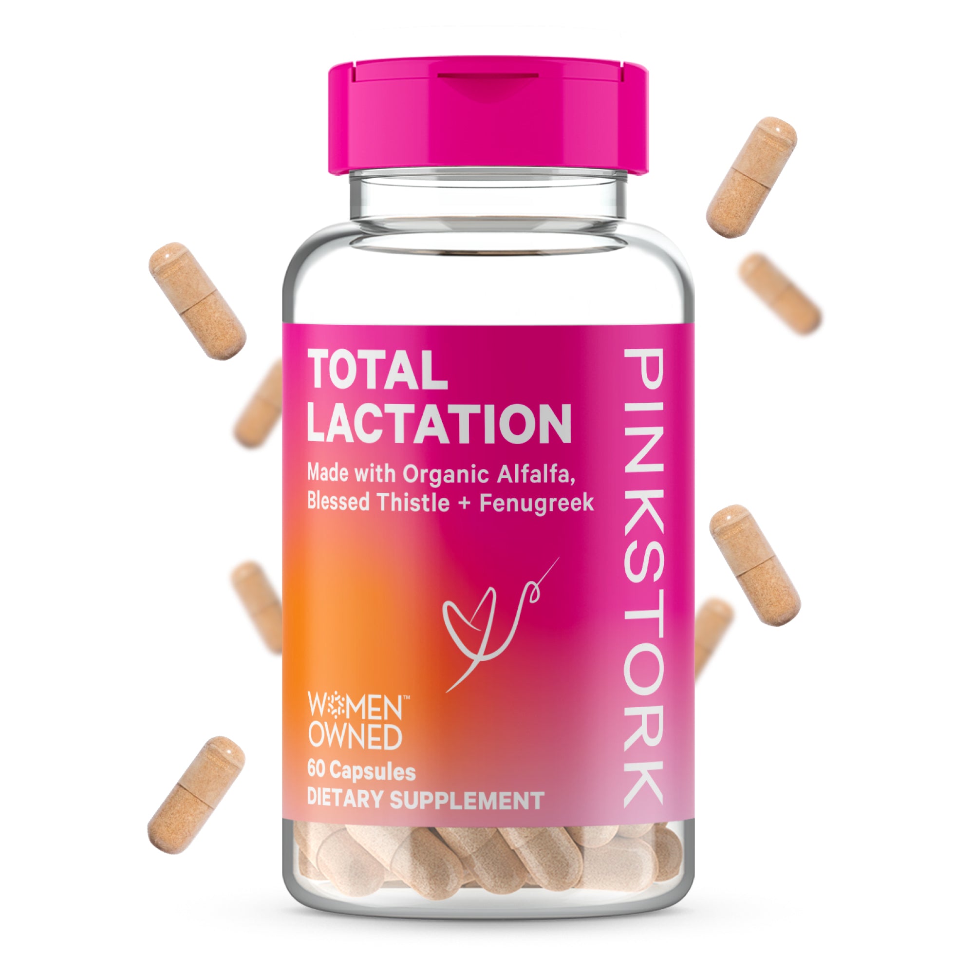 Postpartum Vitamins with DHA  Total Postnatal + DHA - Pink Stork