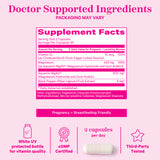 Pink Stork Total Magnesium supplement facts panel.