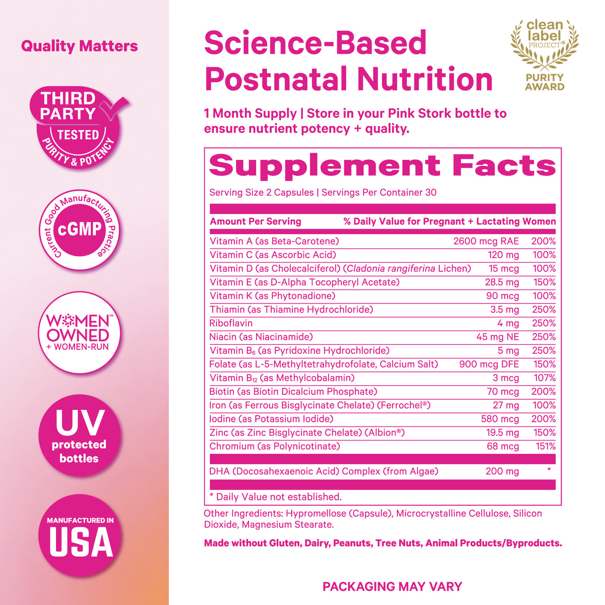 Total Postnatal + DHA (Mint)