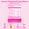 Pink Stork Total Postnatal Gummies supplement facts panel.