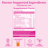 Pink Stork Postpartum Recovery Tea supplement facts panel.