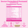 Pink Stork Total Postnatal + DHA: 60 Capsules Supplement Facts