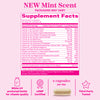 Pink Stork Total Prenatal 60ct Mint Scented supplement facts panel.