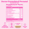 Pink Stork Total Prenatal + DHA: 60 Capsules Supplement Facts