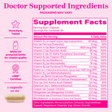 Pink Stork Total Women's Multi supplement facts panel.