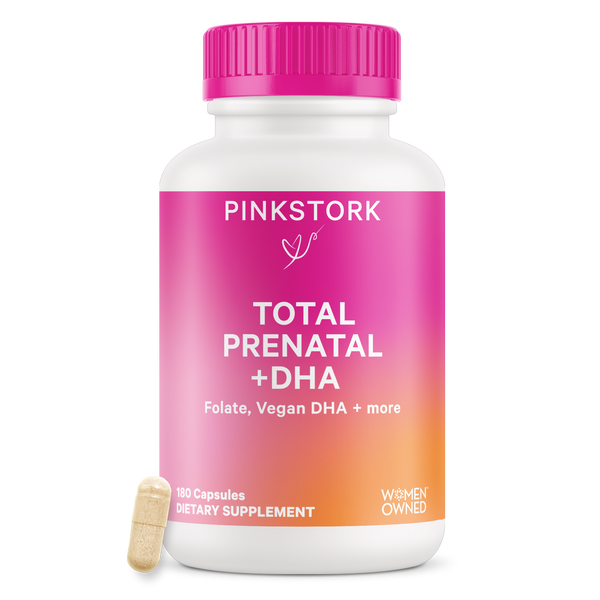 Prenatal Vitamins with DHA | Total Prenatal + DHA - Pink Stork