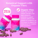 Two bottles of Pink Stork Vitex. Botanical support with Organic Vitex. 1000 mg per serving.