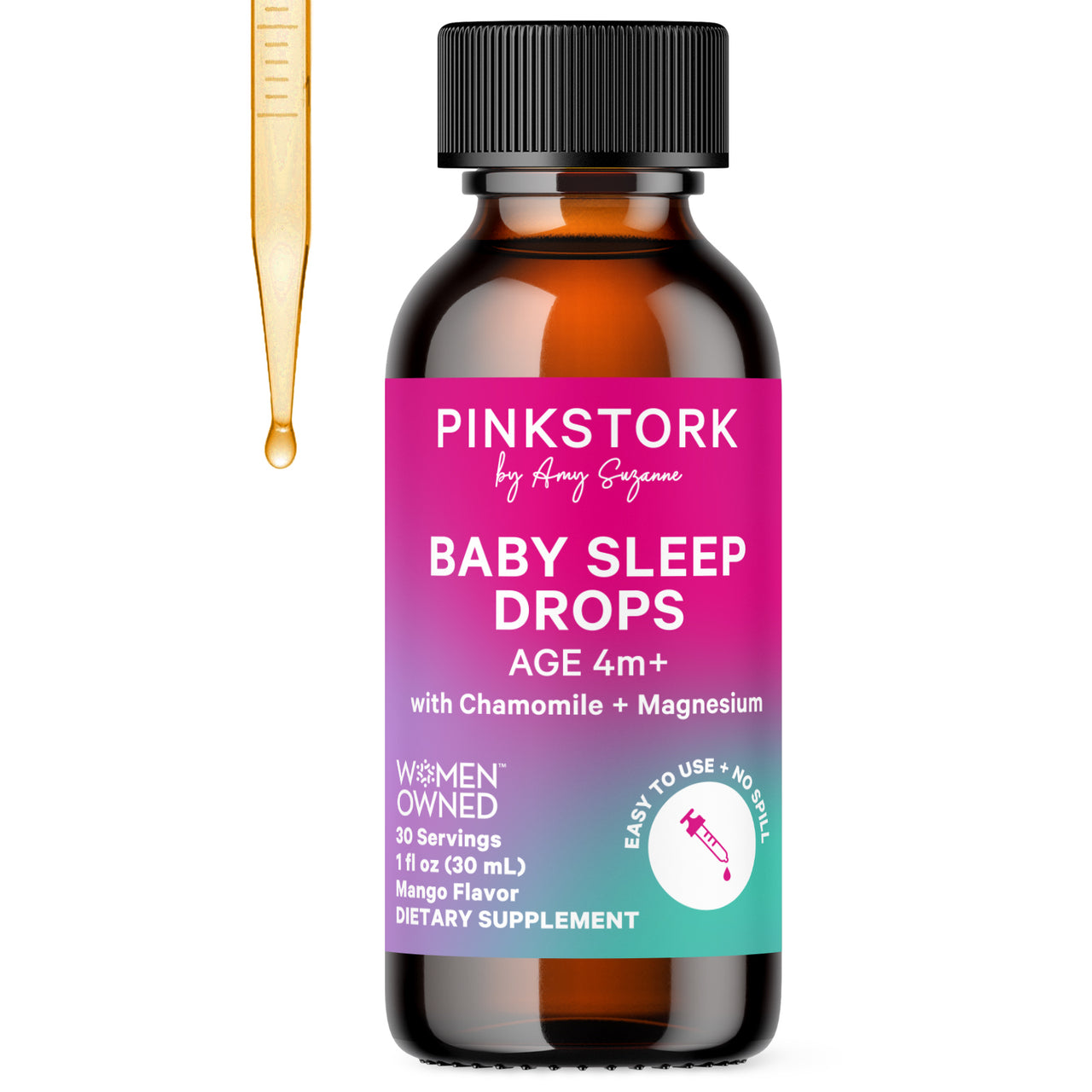 Melatonin-Free Sleep Drops Baby Sleep Drops Pink Stork