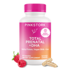 Pink Stork Total Prenatal + DHA berry scented.