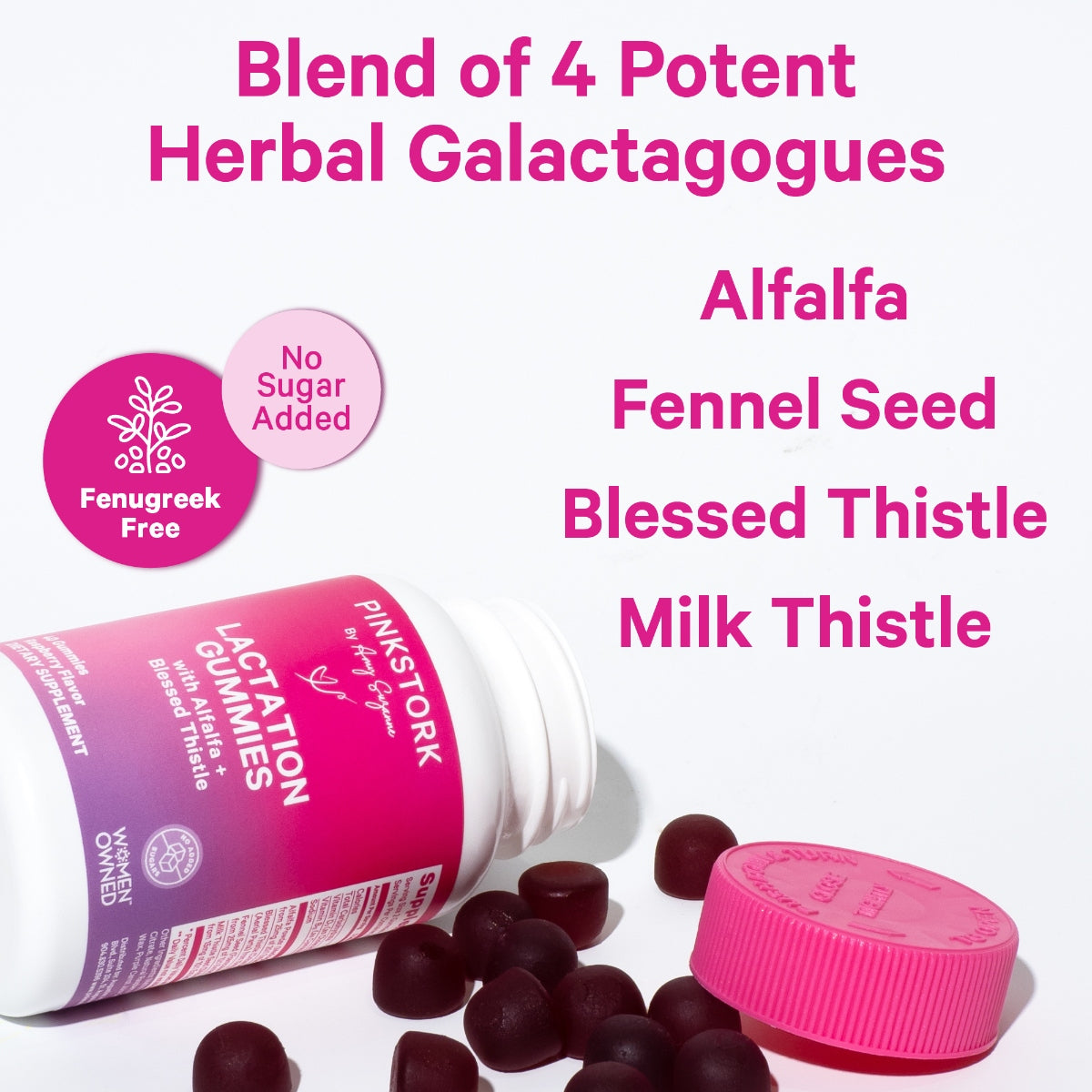 Blend of lactation gummies ingredients