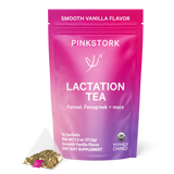 Pink Stork Lactation Tea, Smooth Vanilla Flavor.