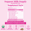 The Supplement Facts of Smooth Vanilla Lactation Tea