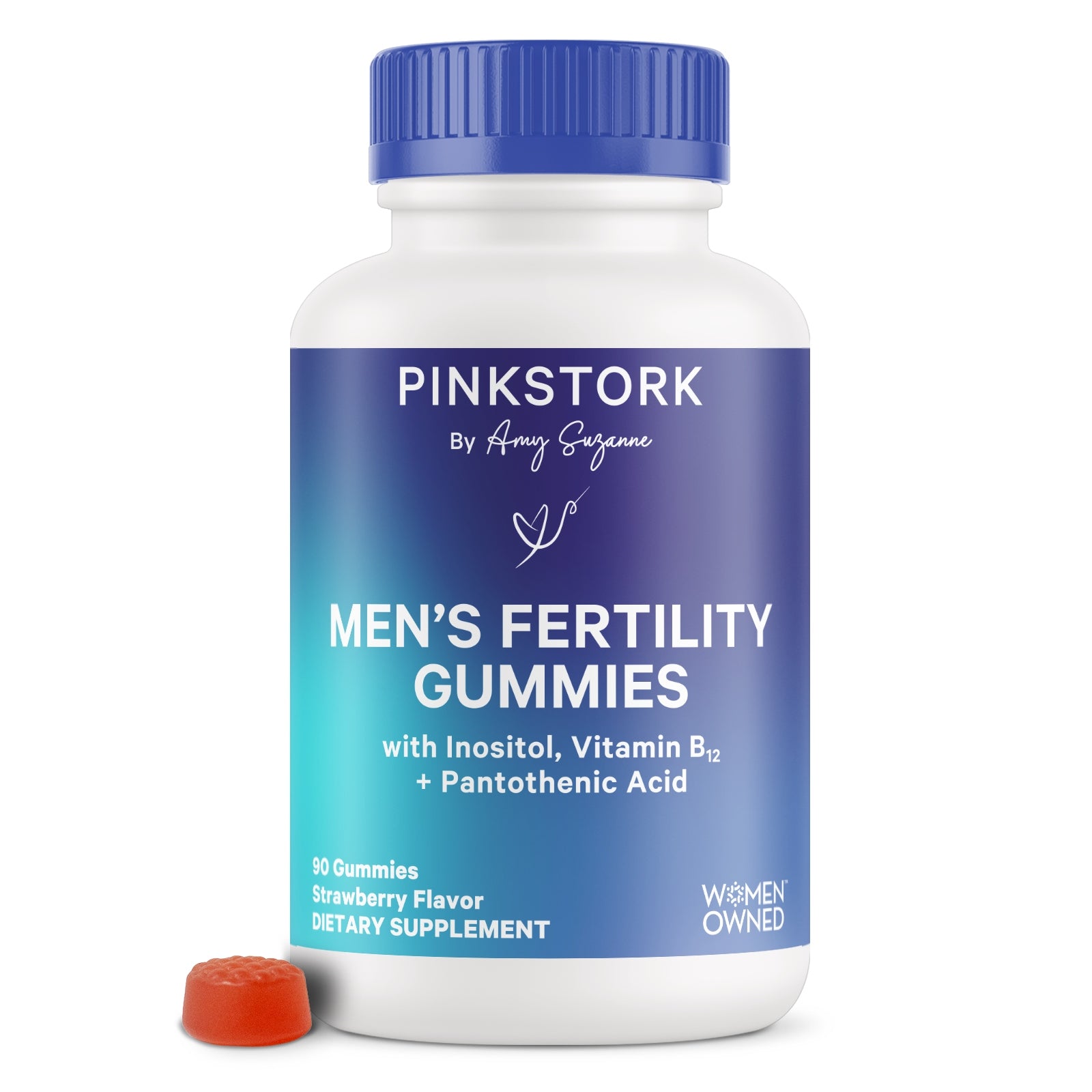 Front of Men's Fertility Gummies bottle