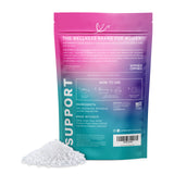Pink Stork Menopause Flakes rear image. Includes Pink Stork story, how to use, and ingredients.