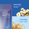 Men's Fertility Tea. Maca root supports male libido. Fenugreek supports sperm quality and count.